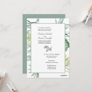 Convites Simplesmente Elegante Casamento Tropical Palma Sal