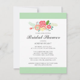 Convites Simplesmente Floral e Chá de panela Stripes