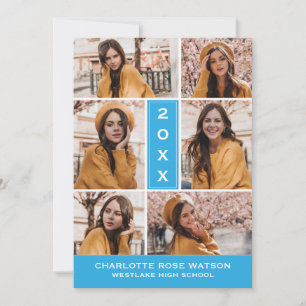 CONVITES SIMPLESMENTE O CHIC PHOTO COLLAGE GRADUATION INVIT