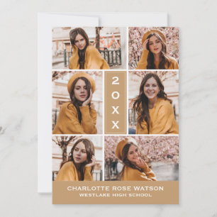 CONVITES SIMPLESMENTE O CHIC PHOTO COLLAGE GRADUATION INVIT