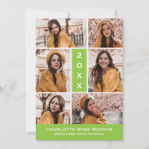 CONVITES SIMPLESMENTE O CHIC PHOTO COLLAGE GRADUATION INVIT