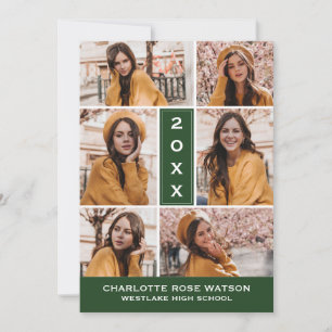 CONVITES SIMPLESMENTE O CHIC PHOTO COLLAGE GRADUATION INVIT
