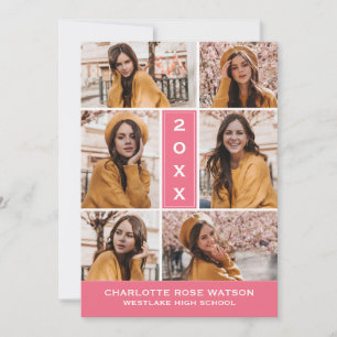 CONVITES SIMPLESMENTE O CHIC PHOTO COLLAGE GRADUATION INVIT