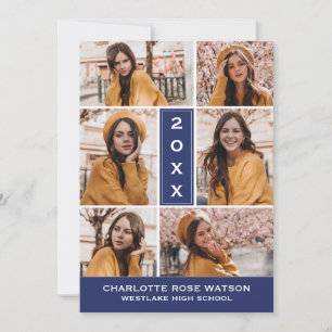 CONVITES SIMPLESMENTE O CHIC PHOTO COLLAGE GRADUATION INVIT