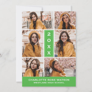CONVITES SIMPLESMENTE O CHIC PHOTO COLLAGE GRADUATION INVIT