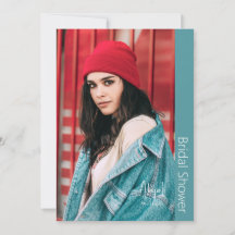 Simplesmente Seu Chá de panela Foto Turquoise Noiv