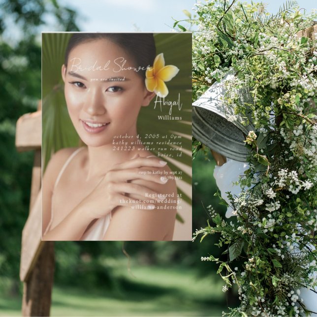 Convites Simplesmente Seu Chá de panela Fotográfico Bride (Criador carregado)