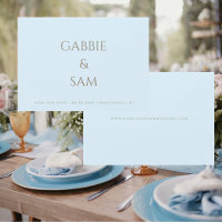 Simplicidade Icy Blue Casamento Salve nossa data