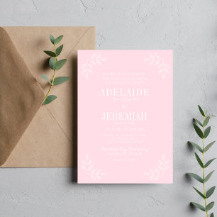 Convites Simplicidade Verdadeira 6 Casamento Floral de Prim