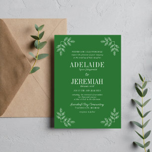 Convites Simplicidade Verdadeira 6 Meadow Floral Wedding
