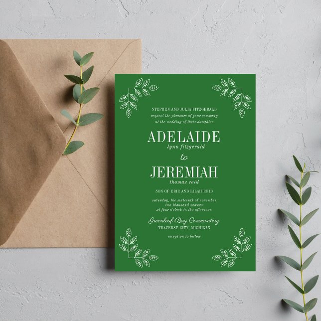 Convites Simplicidade Verdadeira 6 Meadow Floral Wedding (Criador carregado)
