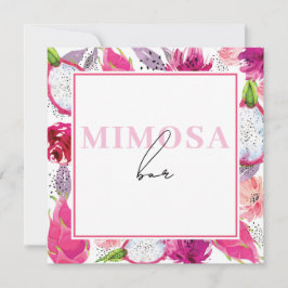 Convites Sinais de Mesa do bebê Pitaya Summer Sprinkle