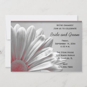 Convites Sinais vermelhos e Cinzas Festa de noivado