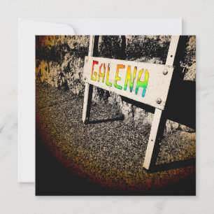 Convites sinal da calçada de galena