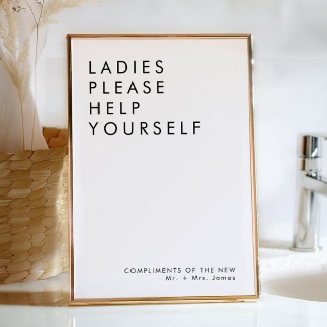 Convites Sinal de Banheira de Casamento Moderno (Criador carregado)