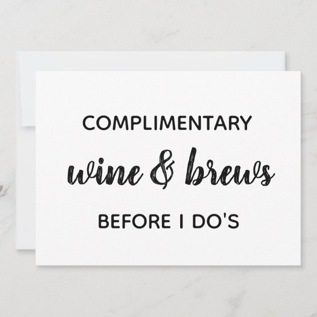 Convites Sinal de BAR ABERTO (Frente)