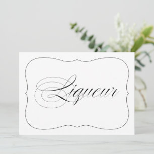 Convites Sinal de Bar Licor Elegante