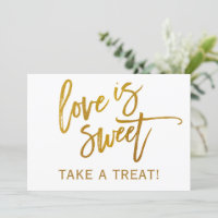 Sinal de Barra de Doces / Buffet de Casamento 5X7