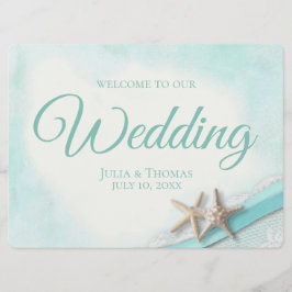 Convites Sinal de Boas-Vindas da Praia Vintage Estrela-do-M