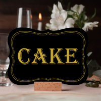 Sinal de Bolo Gatsby Gatsby Dourado da década de 1