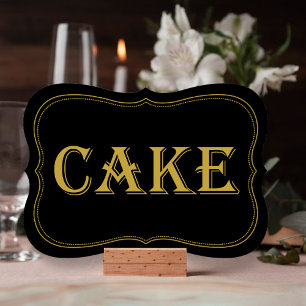 Convites Sinal de Bolo Gatsby Gatsby Dourado da década de 1