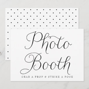 Convites Sinal de Cabine de Foto de Casamento com Letra Dai