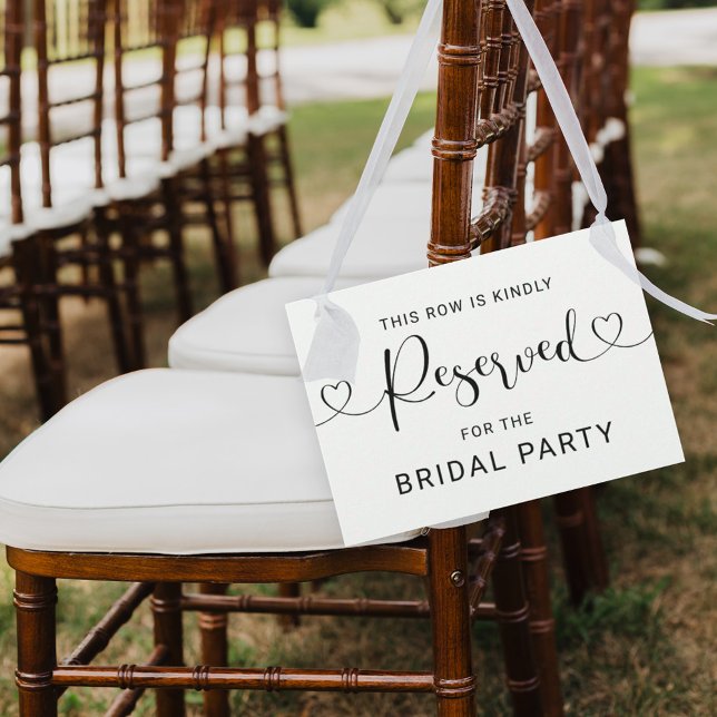 Convites Sinal de Casamento de Linha Reservada com Letra de (Criador carregado)