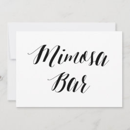 Convites Sinal de Casamento de "Mimosa Bar" no Estilo Calig