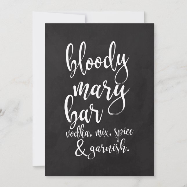 Convites Sinal de casamento em quadro-negro acessível Blood (Frente)