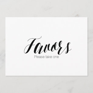 Convites Sinal de Casamento "Favor, por favor, pegue um"