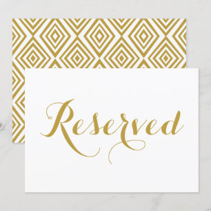 Convites Sinal de Casamento Reservado com Caligrafia Modern