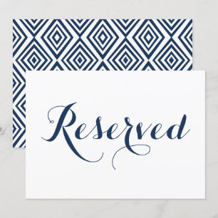 Convites Sinal de Casamento Reservado com Caligrafia Modern