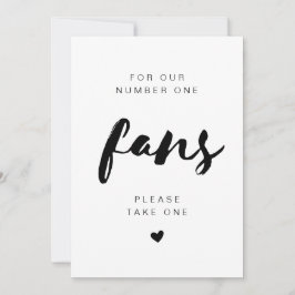 Convites Sinal de Casamento SAMMI Minimal Take A Fan