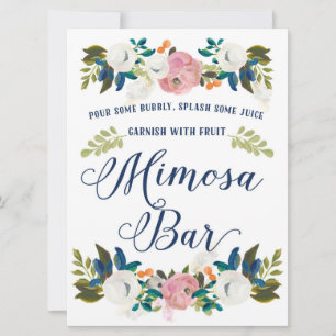Convites Sinal de Chá de panela Mimosa