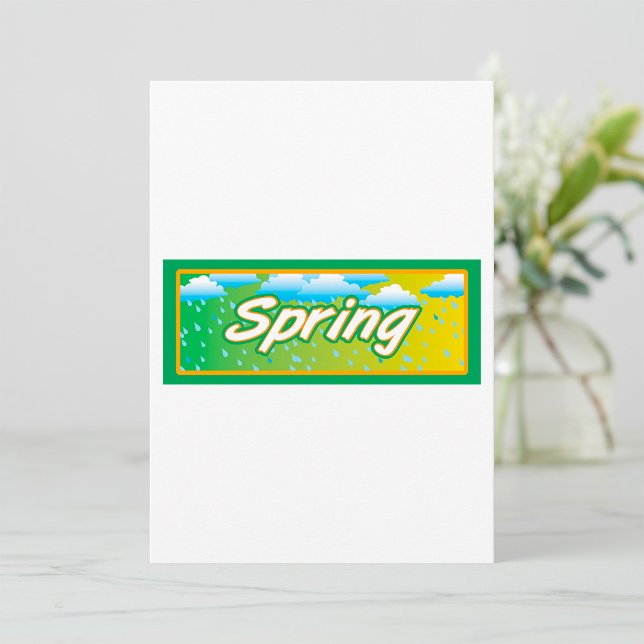 Convites Sinal de Faixa de Primavera (Criador carregado)