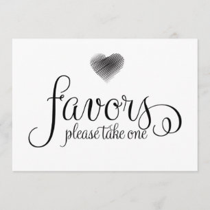 Convites Sinal de Favor de Casamento