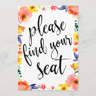 Convites Sinal de Floral Boho Acessível Encontre Seu Assent