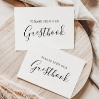 Sinal de Guestbook Minimalista, por favor assine M