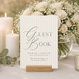 Convites Sinal de Livro de Visitas de Casamento Elegante co
