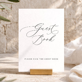 Convites Sinal de Livro de Visitas Elegante