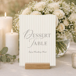 Convites Sinal de Mesa de Sobremesa Minimalista Elegante pa