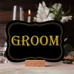 Convites Sinal de noivo Gatsby Gatsby Black & Dourado de 19
