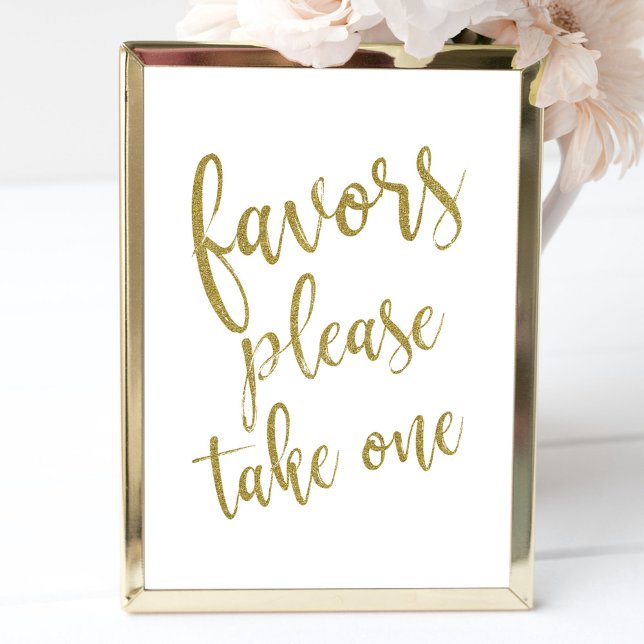 Convites Sinal de Ouro de Presentes de Casamento Por Favor  (Criador carregado)