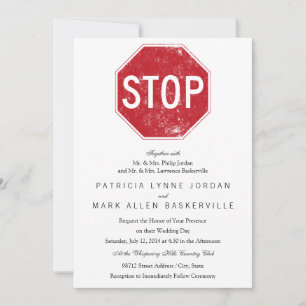 Convites Sinal de Parada Distante