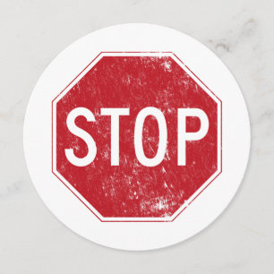 Convites Sinal de Parada Distante