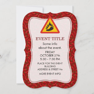 Convites Sinal de Perigo de Pepper