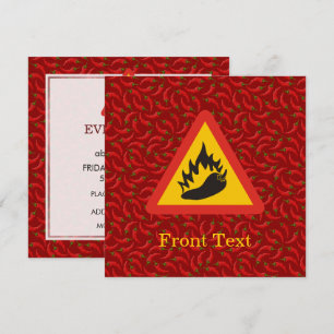 Convites Sinal de Perigo de Pepper