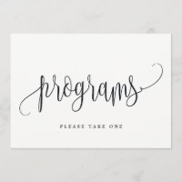 Sinal de Programas - Linda Caligrafia