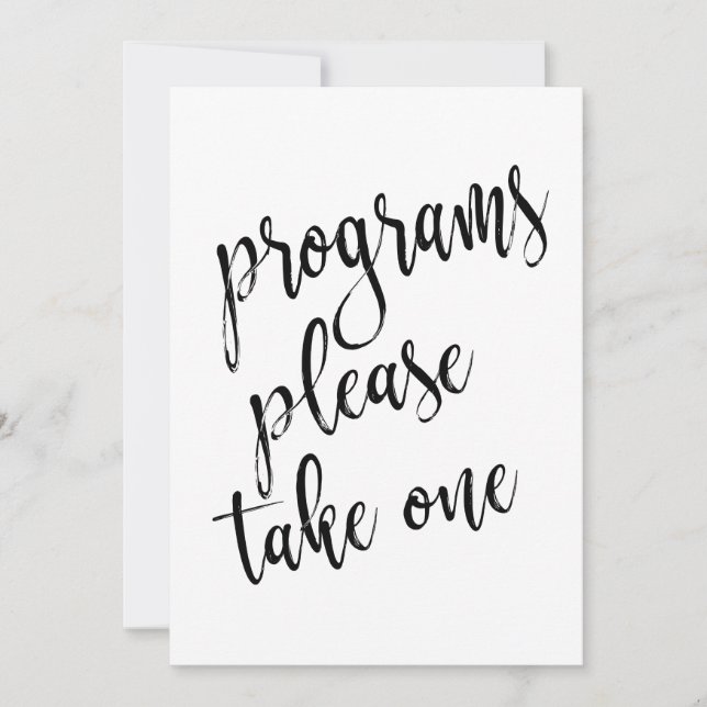 Convites Sinal de Programas Por Favor Leve Um Acessível (Frente)