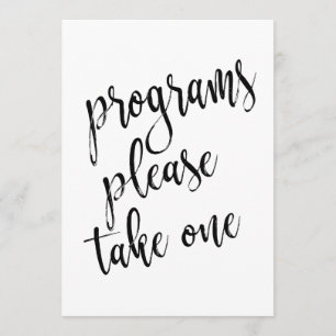 Convites Sinal de Programas Por Favor Leve Um Acessível